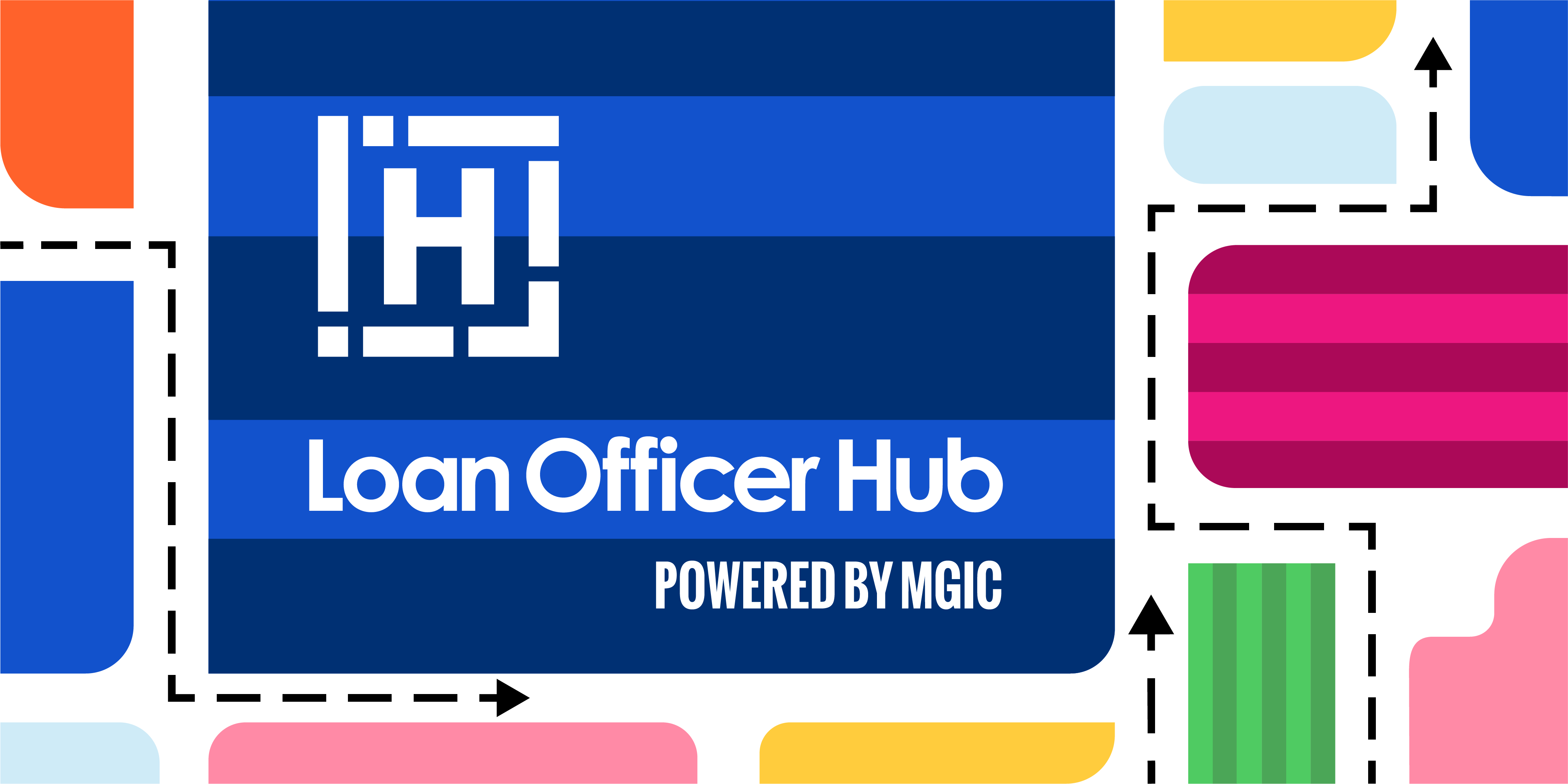 Lo Hub graphic image with Loan Officer Hub logo