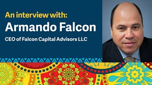 Mike Garcia photo with interview art for Hispanic Heritage Month