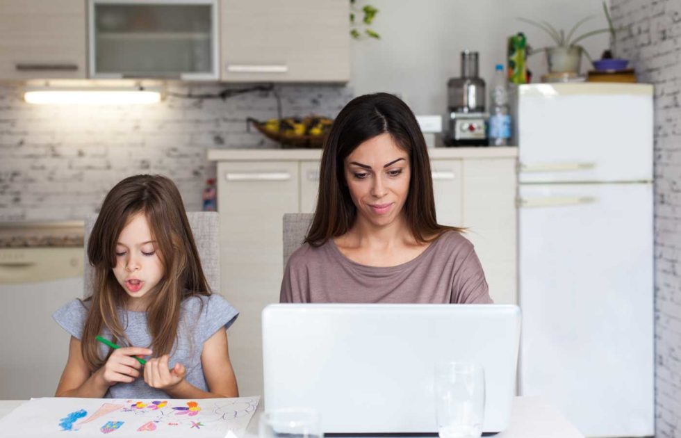 5 tips for working at home with children